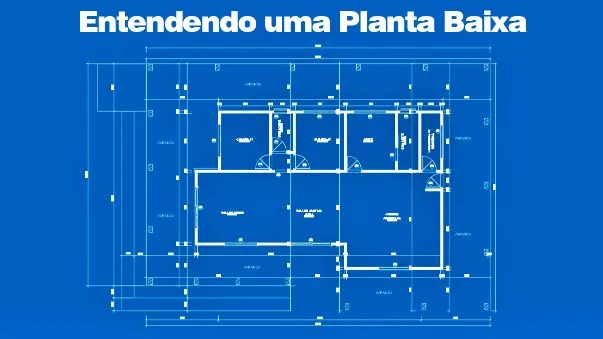 Planta baixa com paredes e aberturas