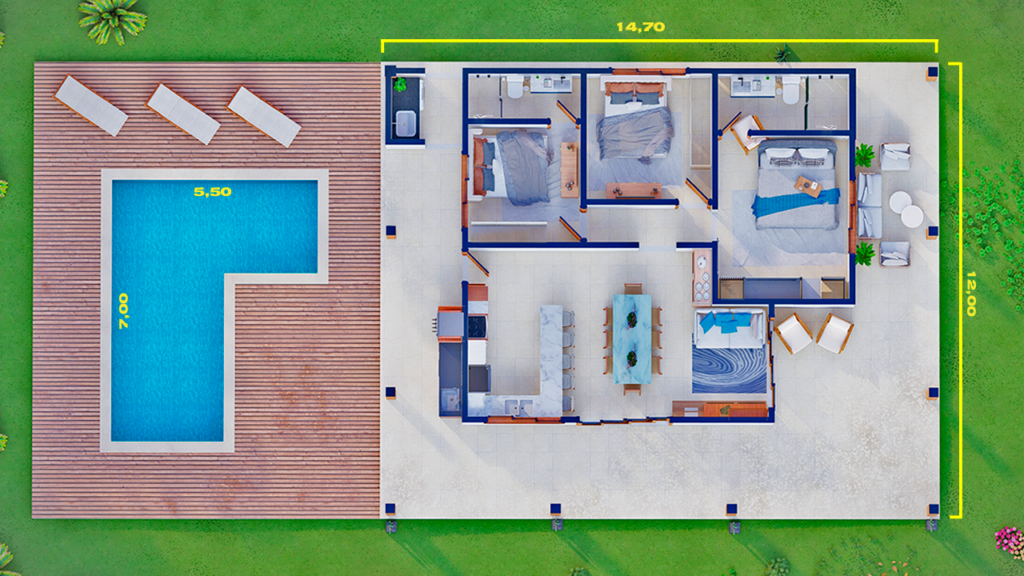 planta baixa de casa de campo (10)